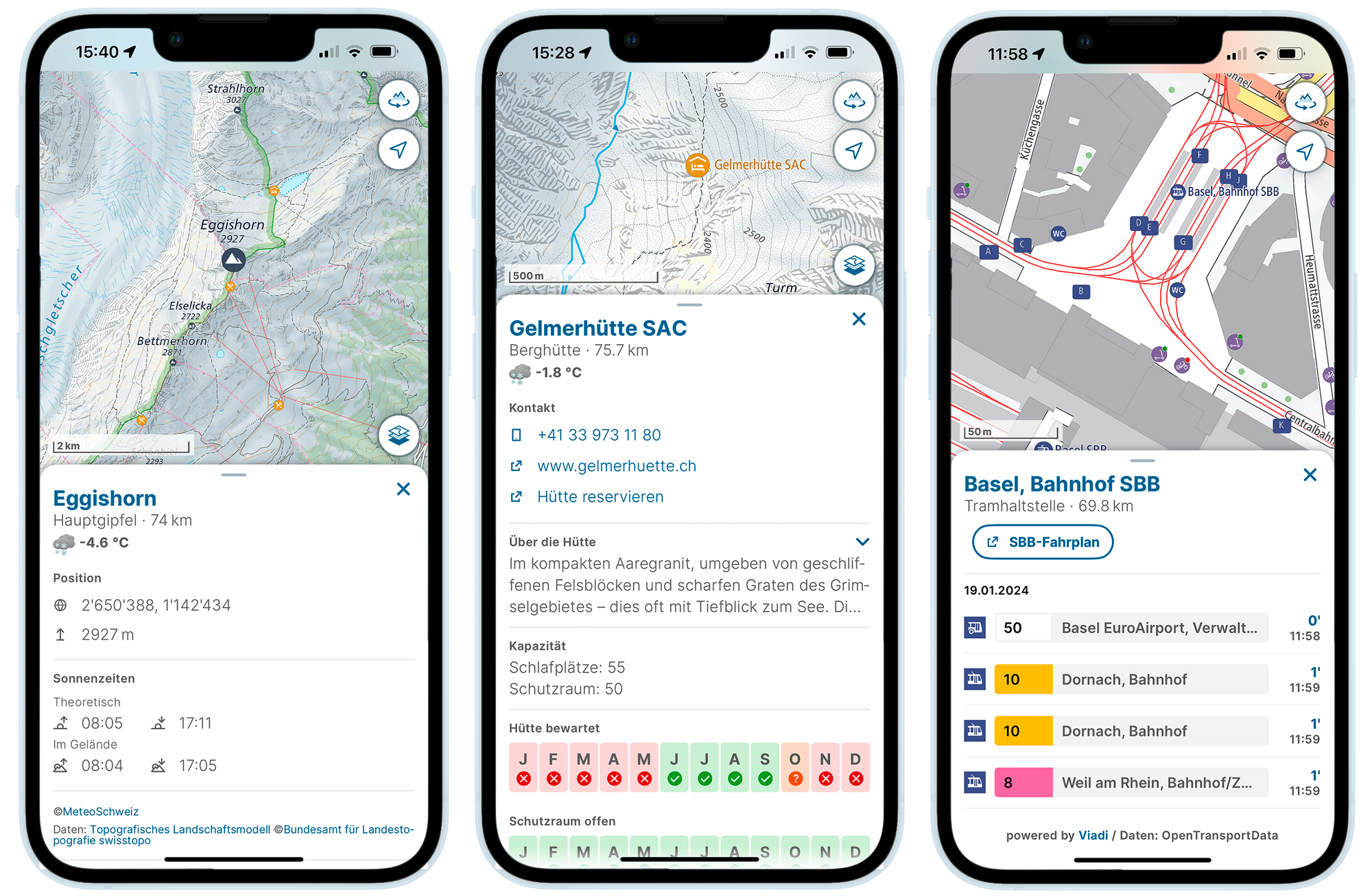 Update in der swisstopo-App: «Base Map» bietet interaktive Kartenfunktionen