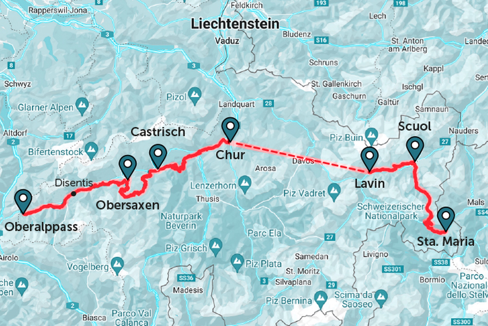 Trans Grischun: Gravel vom Rhein zum Inn