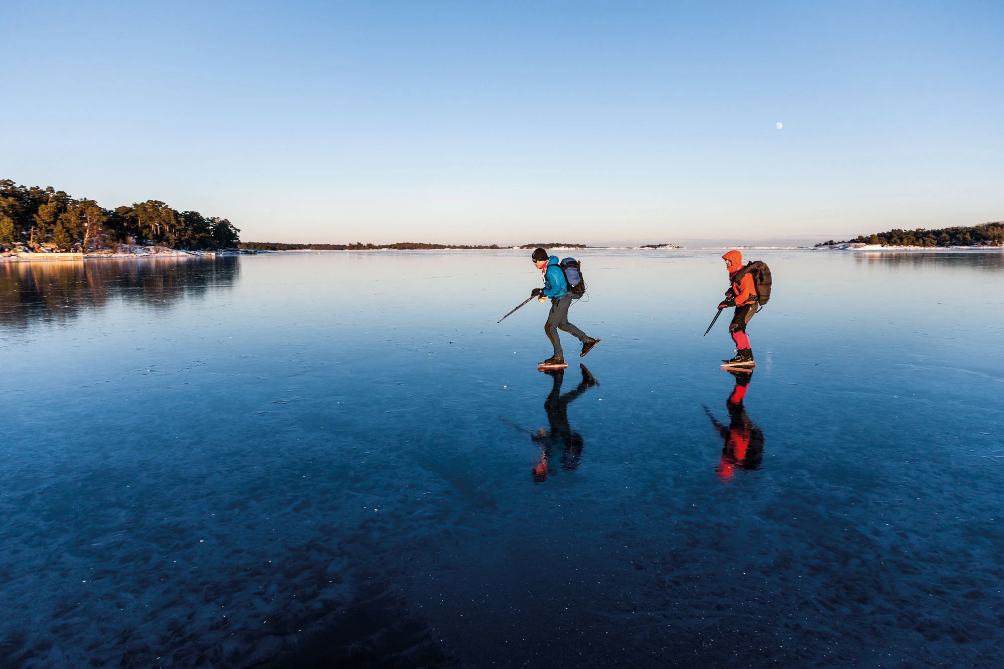 Blanker Wahnsinn – Nordic Ice Skating in Schweden