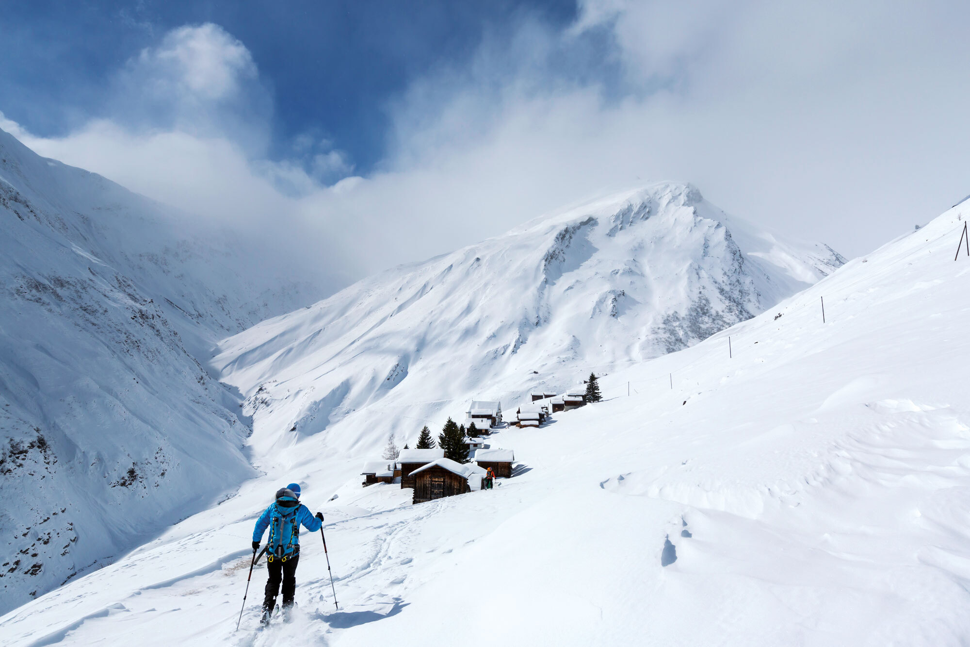 Skidurchquerung in Graubündens wildem Westen