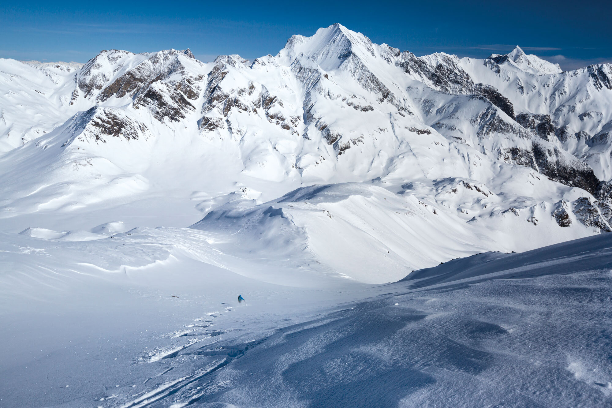 Skidurchquerung in Graubündens wildem Westen