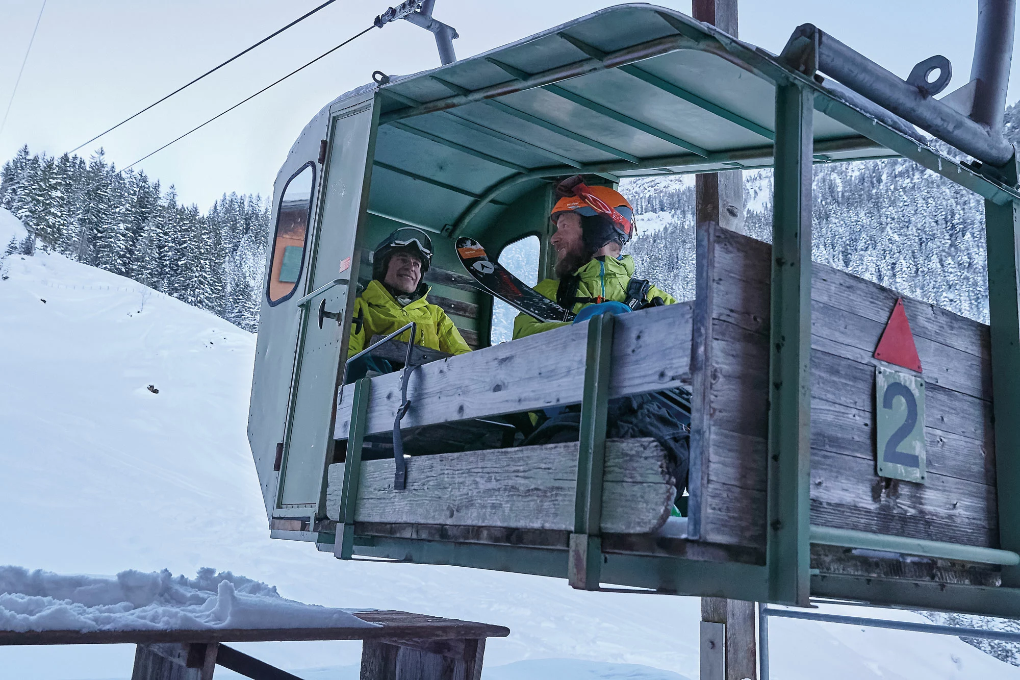 Zeitreise in der Kuhgondel – Skitourensafari in Engelberg