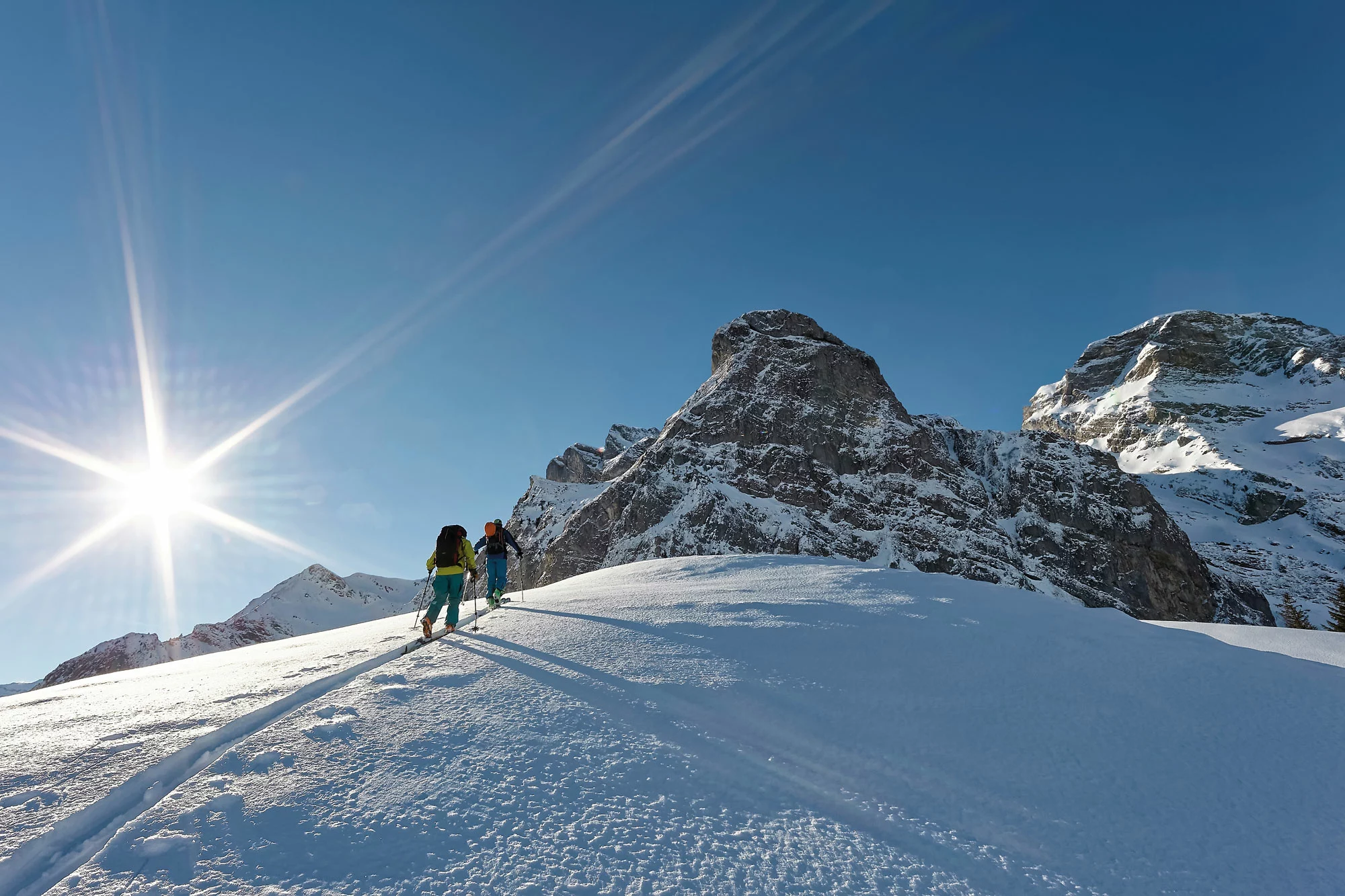 Zeitreise in der Kuhgondel: Skitouren in Engelberg
