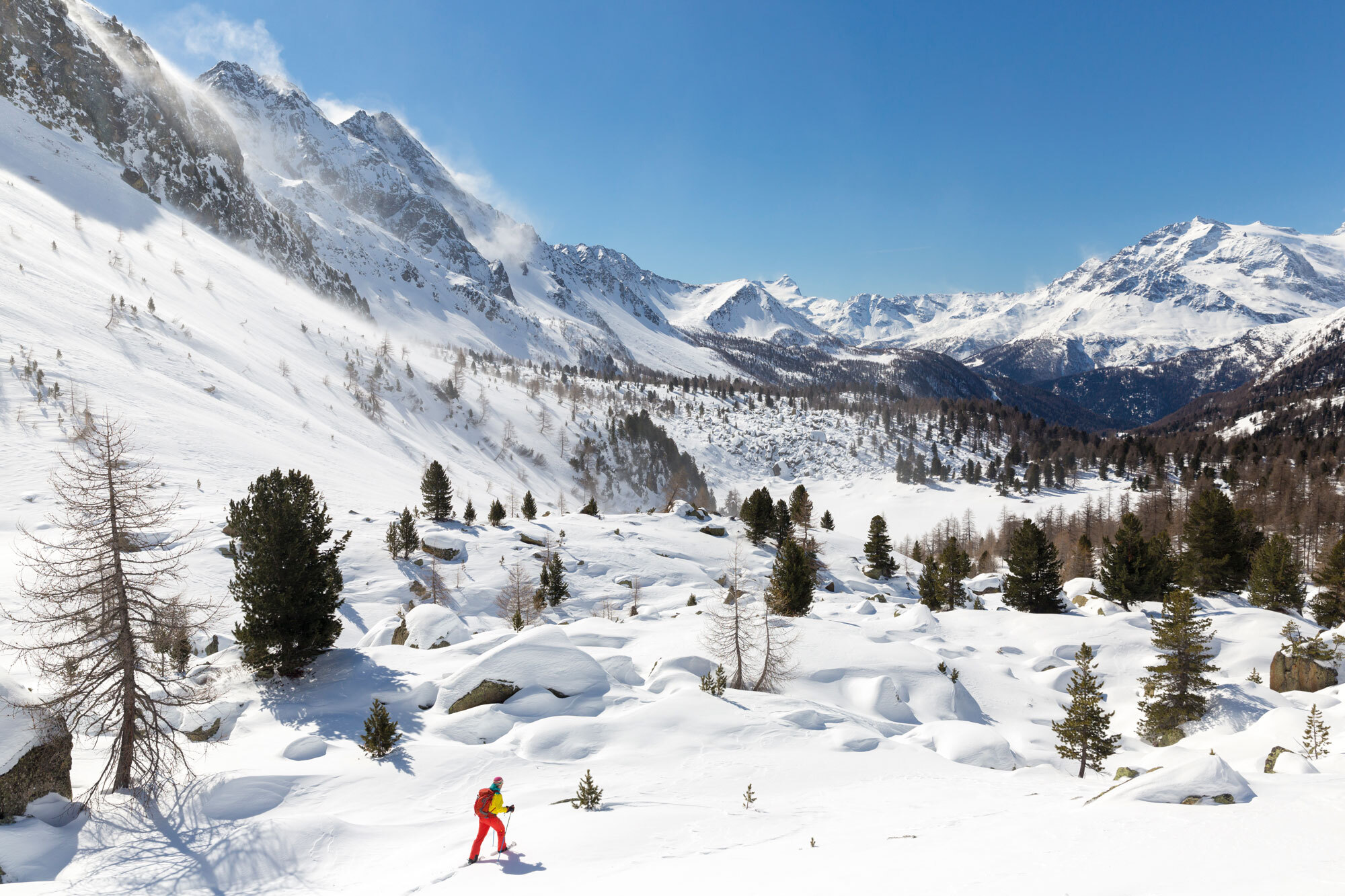 Schneeschuhwandern am Val di Campo