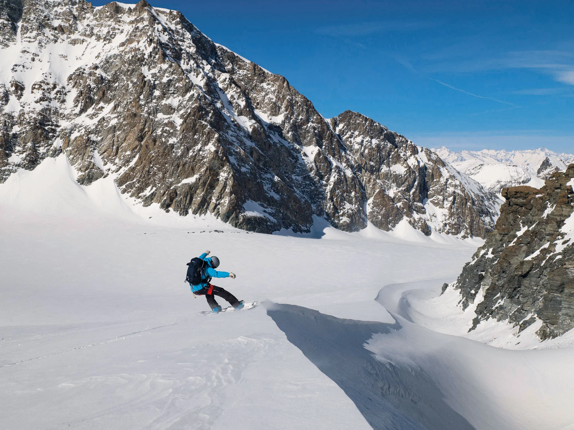 Snowboarden am Fluchthorn