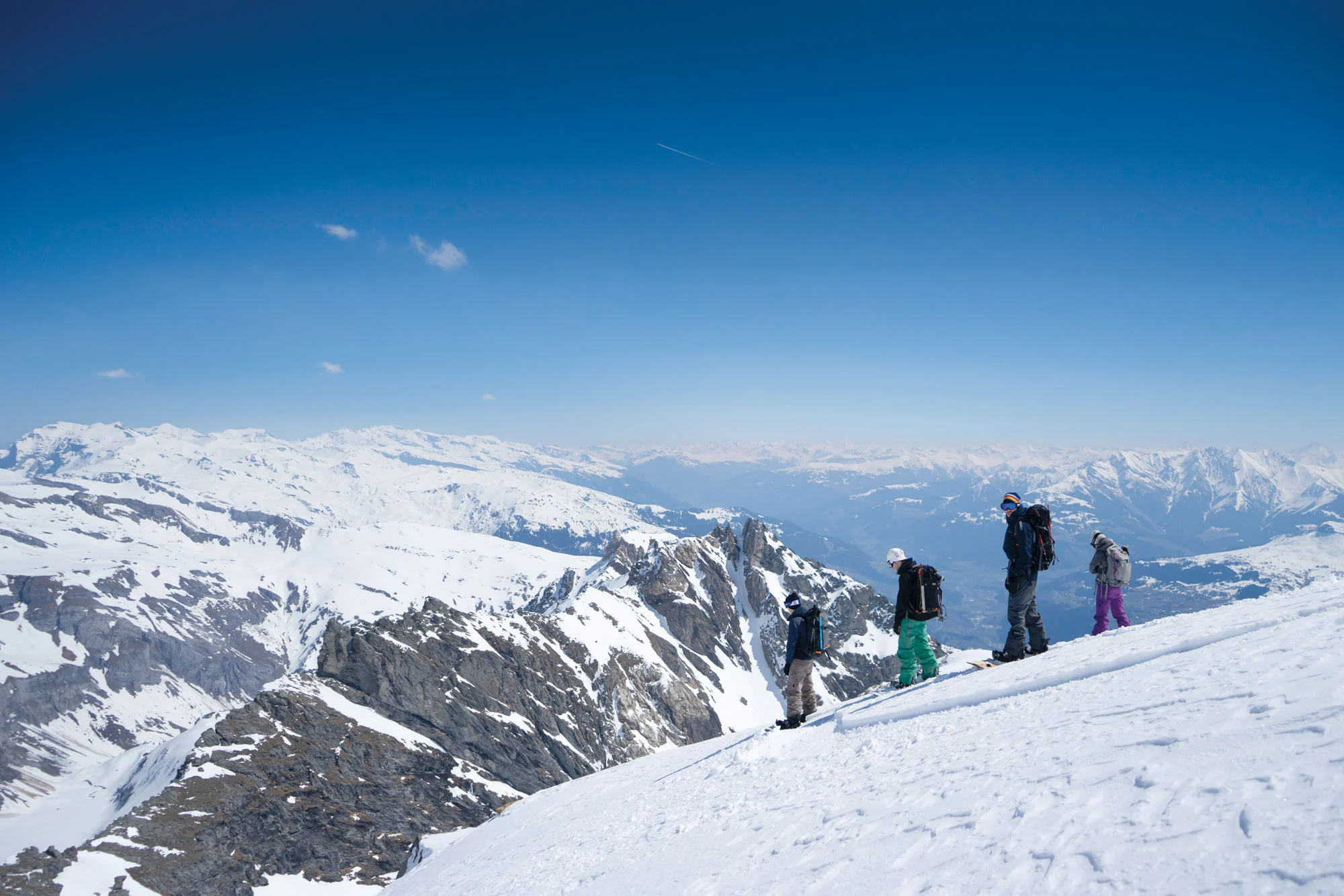 Splitboardtour über dem Rheintal