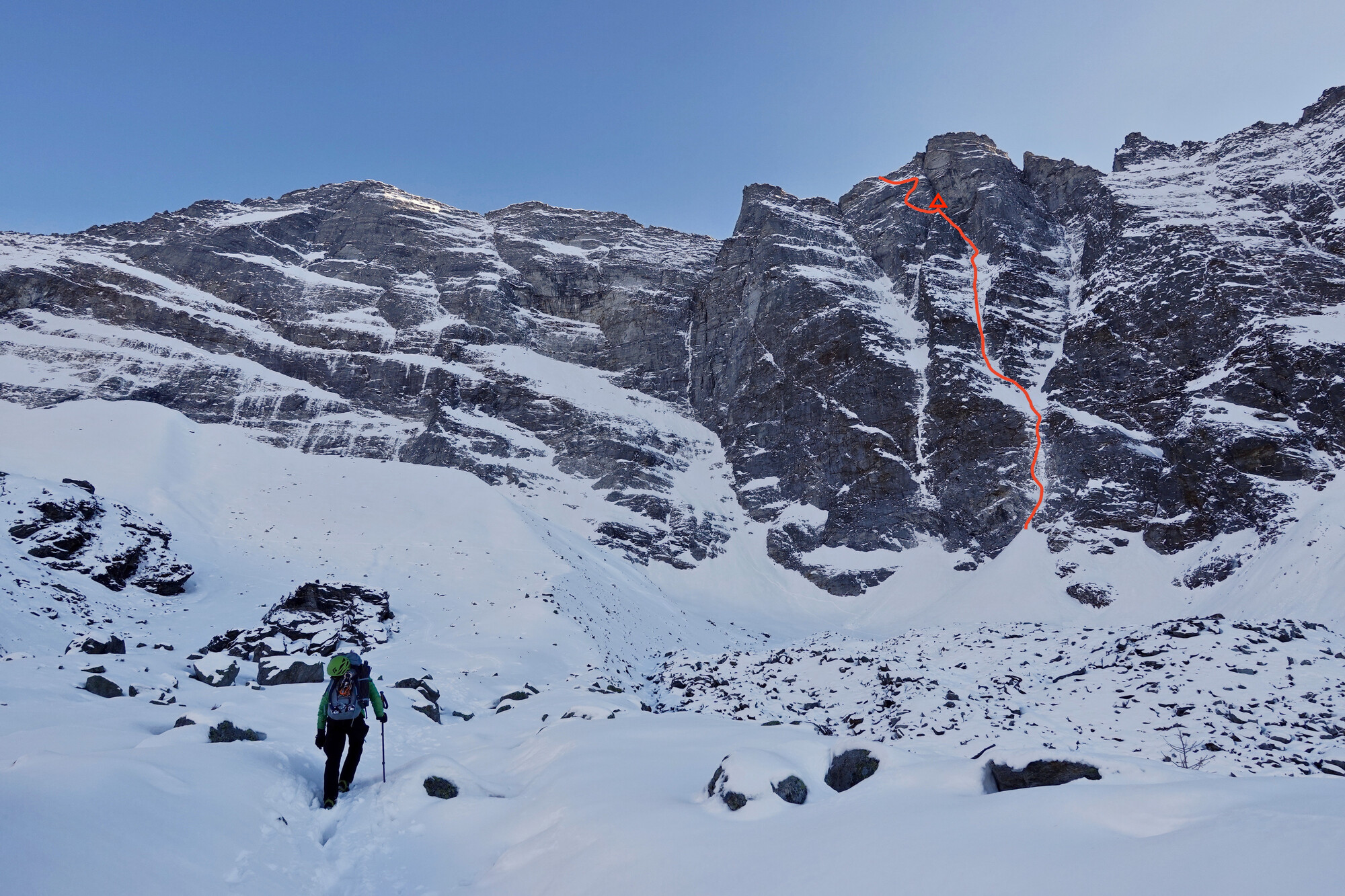 Luka Lindič und Ines Papert gelingt Erstbegehung an der Sagwandspitze Nordwand