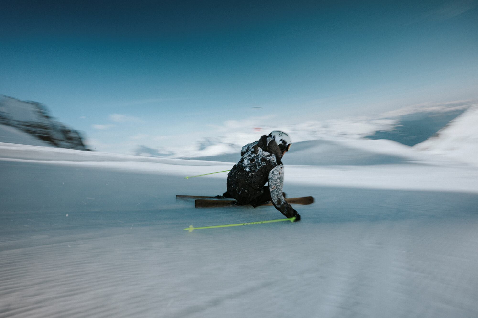 Vogel-Perspektive auf den Wintersport